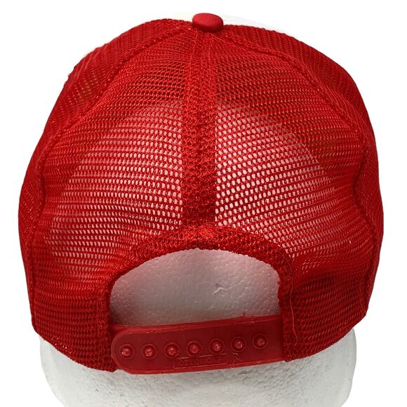 Vintage 80s Kingman Off Road Racing Trucker Hat Cap Red Arizona KORCC Snapback - Picture 6 of 8